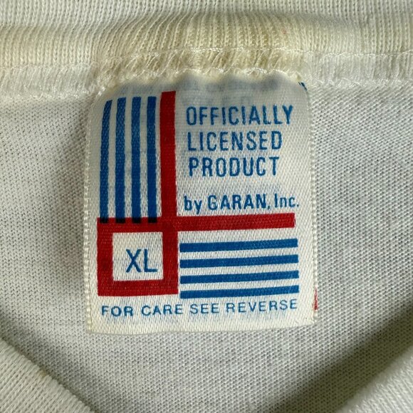 VTG Miami Dolphins Shirt Extra Large Dan Marino 80's USA Made Striped Sleeve - Picture 6 of 10